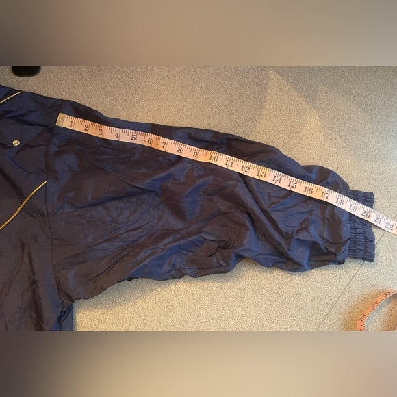 Vintage Summit Place Silver & Gold Stars Blue Jacket Size XL - Picture 11 of 12